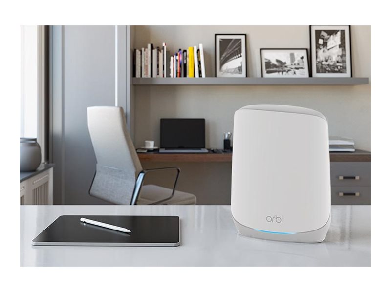 Netgear Orbi Rbk762s - Wi-Fi-System - (Ruter, Utvider) - Inntil 5000 Kvadratfot - Maske 1Gbe - Wi-Fi 6 - Trippelbånd