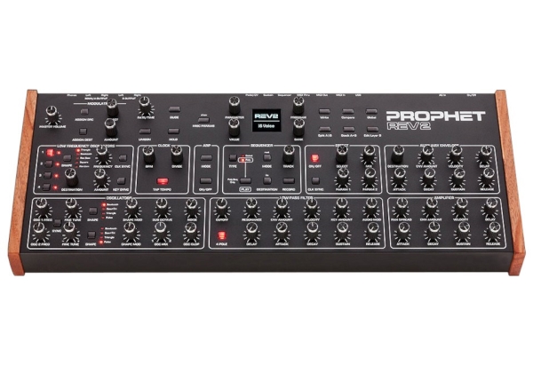 Sequential Prophet Rev2 Desktop 16-Stemmer - Polyfon Analog Synthesizer