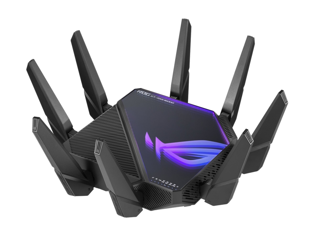 Asus Rog Rapture Gt-Axe16000 - Trådløs Ruter 6-Porters Svitsj - 10Gbe, 2.5Gbe - Wan-Porter: 3 - Wi-Fi 6E - Multibånd