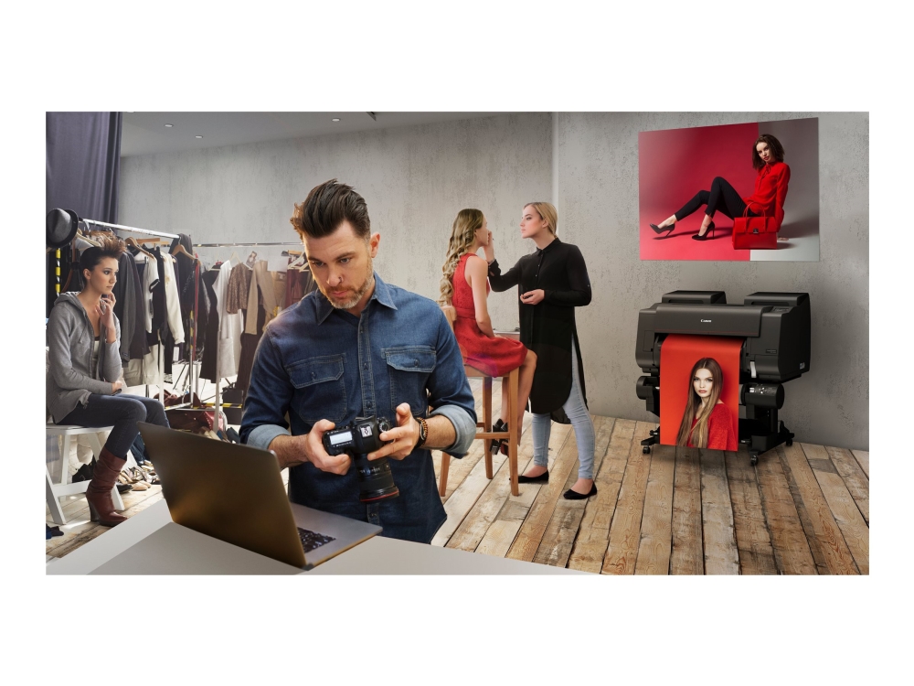 Canon Imageprograf Pro-2600 - 24" Storformatsskriver - Farge - Ink-Jet - Rull A1 (61,0 Cm) - Usb 2.0, Gigabit Lan, Wi-Fi(N), Usb-Vert - Svart
