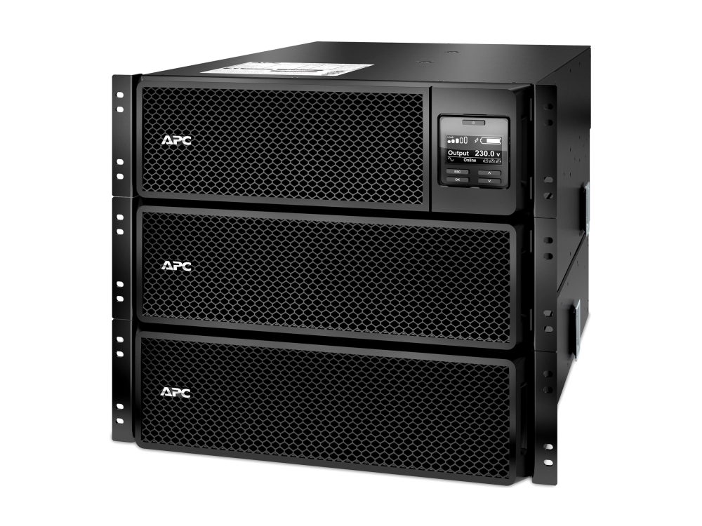 Apc Smart-Ups Srt 10000Va Rm - Ups (Kan Monteres I Rack) - Ac 230 V - 10 Kw - 10000 Va - Ethernet 10/100, Usb - Utgangskontakter: 14 - 6U - Svart - F