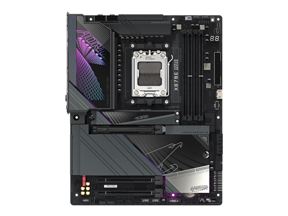 Aorus X870e Master - Hovedkort - Atx - Socket Am5 - Amd X870e Chipset - Usb-C 3.2 Gen 2X2, Usb4, Usb 3.2 Gen 1, Usb 3.2 Gen 2 - 5 Gigabit Ethernet, B