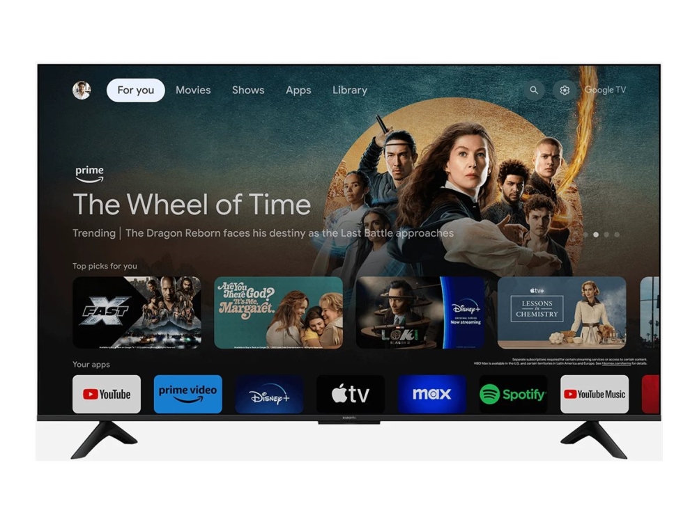 Xiaomi A 2025 - 65" Diagonalklasse Led-Bakgrunnsbelyst Lcd Tv - Smart Tv - Google Tv - 4K Uhd (2160P) 3840 X 2160 - Hdr - Svart