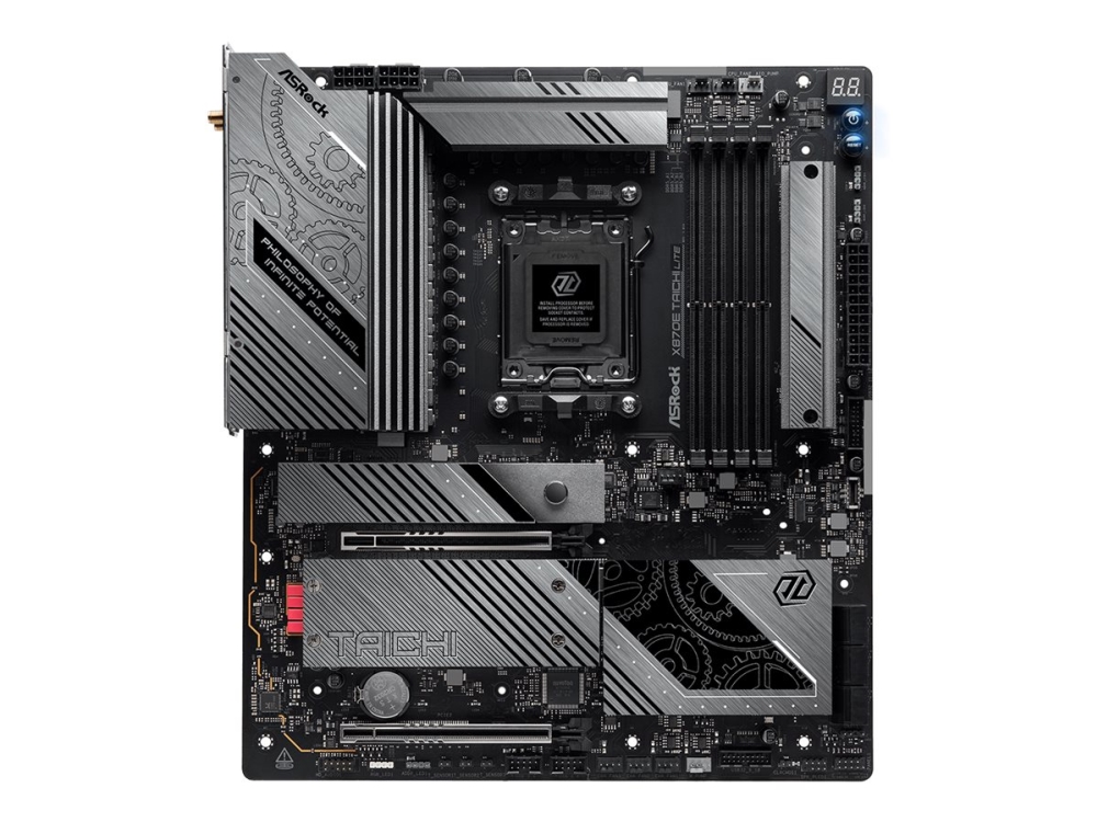 Asrock X870e Taichi Lite - Hovedkort - Utvidet Atx (E-Atx) - Socket Am5 - Amd X870e Chipset - Usb4, Usb 3.2 Gen 1, Usb 3.2 Gen 2, Usb-C 3.2 Gen 2X2 -