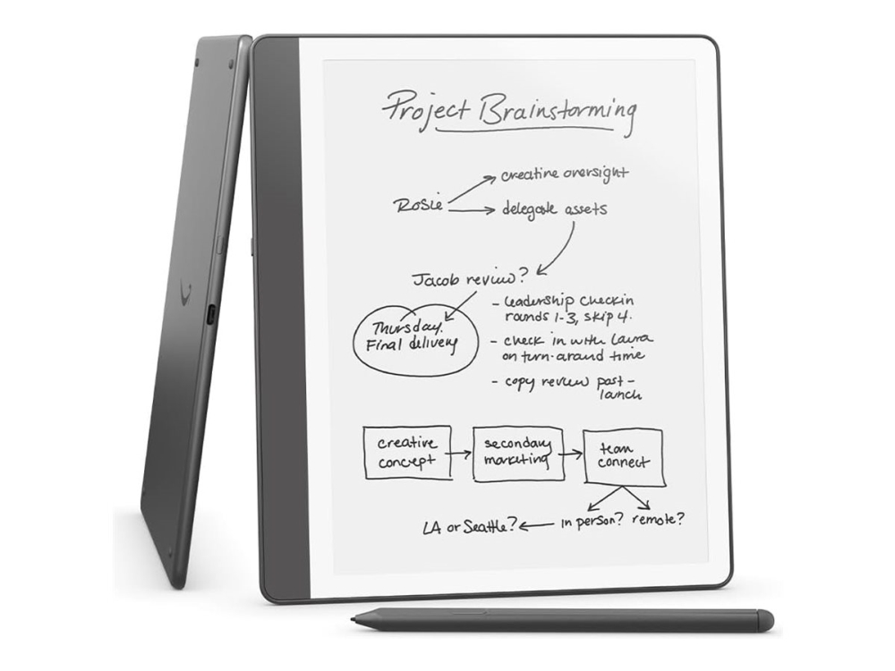 Amazon Kindle Scribe - 1. Generasjon - Ebook-Leser - 16 Gb - 10.2" Monokrom - Berøringsskjerm - Bluetooth, Wi-Fi - Wolframgrå