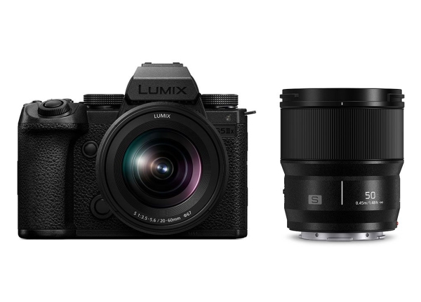 Panasonic Lumix S5iix + S 20-60Mm F3.5-5.6 + 50Mm F1.8, 24,2 Mp, 12000 X 8000 Piksler, Cmos, 6K Ultra Hd, Berøringsskjerm, Sort