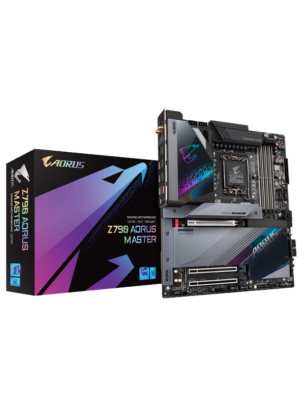 GIGABYTE Z790 AORUS MASTER Hovedkort - Intel Z790 - Intel LGA1700 socket - DDR5 RAM - Extended ATX
