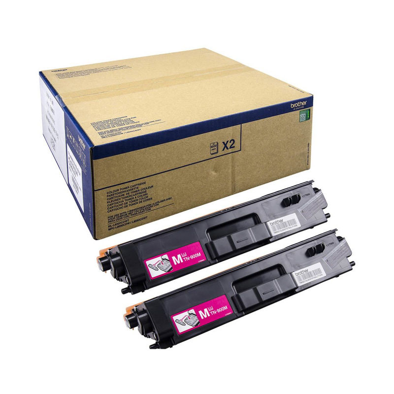 Brother toner TN 900 - TN900MTWIN, 2 stk. multipack 12000 sider, original