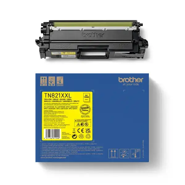 Brother toner TN821XXLY gul 12000 sider, original