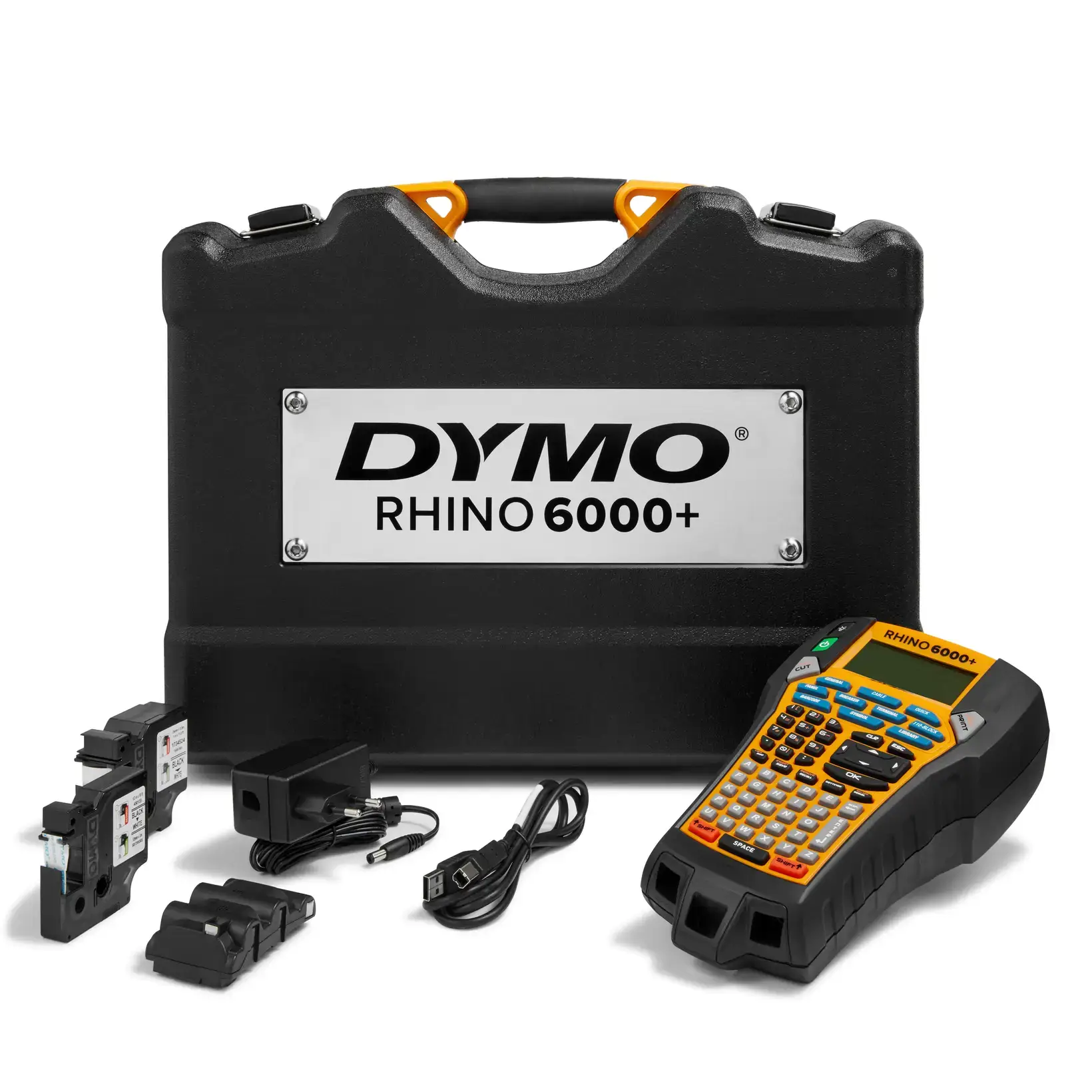 LabelMaker Rhino 6000 merkemaskin, håndholdt koffertsett