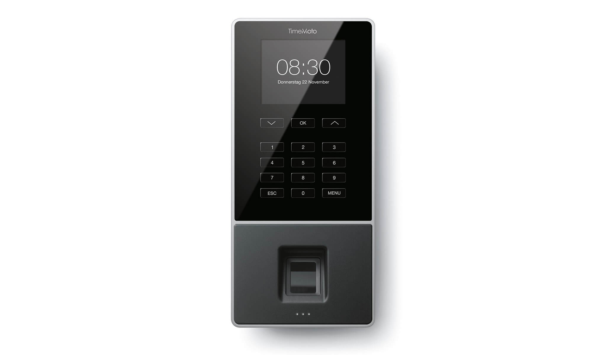 Safescan TimeMoto TM-626 stemplingssystem med RFID-sensor og fingeravtrykksteknologi